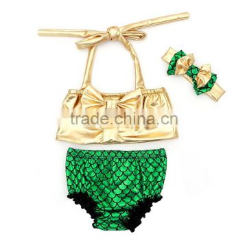 2016 new arrival wholesale new born baby bikini set for summer