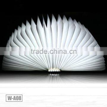 American Cherry Wood 4.5W 500LM LED Rechargeable Folding Book Shape Lamp, W-A08 photo-6