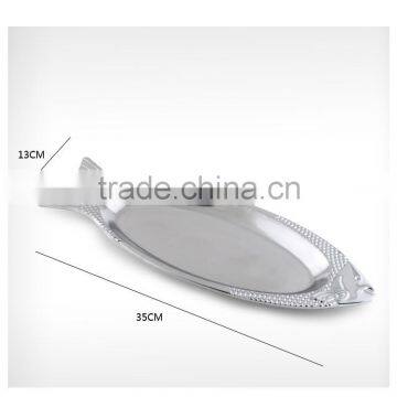 2015 Hot Products Modern Designs Stainless Steel Fish Shape Multipurpose Kitchen Dinner Plate photo-5