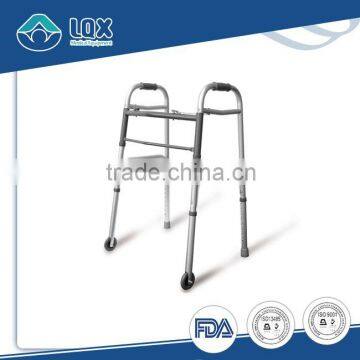 Rehabilitation therapy suppliers! Aluminum folding mobile walker for elderly