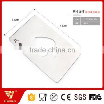 Unique Metal Stainless Steel Custom Laser Printing Logo Credit Card Bottle Opener Bar Promotional Item photo-3