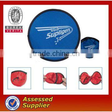 Cheap fold up frisbee for company promotion