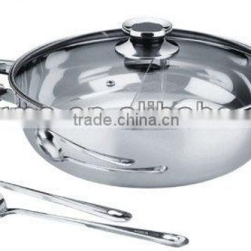 Charms stainless steel indian hot pot set