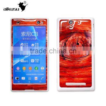 In stock cell phone epoxy skin cover for sony c3