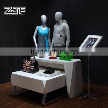 ZJF Modern design wooden table top display bag stand