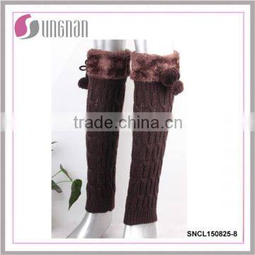 2015Cheap wholesale leg warmers boot cuffs leg warmers with faux fur cuffs