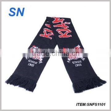 Jacquard Style and jacquard Pattern Football Scarves