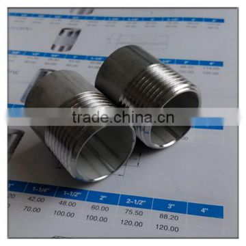 DIN2982 stainless steel SCH40 welding nipple 3/4"