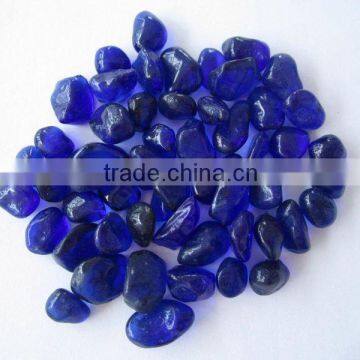 6-9mm Cobalt Blue Glass Beads