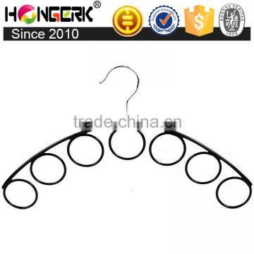 Non-slip Mulit Plastic PVC Coated Scarf Holder With 7 Holes