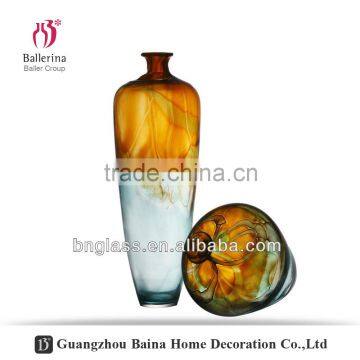 Hand made Good Quality Home decoration Art Glass Flower Vase