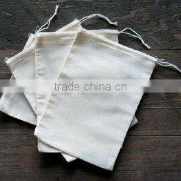 5 * 7 Cotton Muslin Bag Single Drawstring