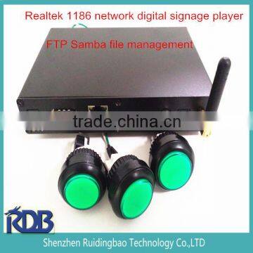 RDB Realtek 1186 network digital signage player with FTP Samba file management DS009-131
