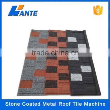 2016 Trade assurance WANTE stone coated aluminum metal roof tile price , shingle roof tile