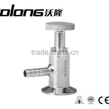 Sanitary stainless steel sampling valve