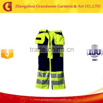 Fluorescent Reflective Working Pants with Multi-pockets Made in China