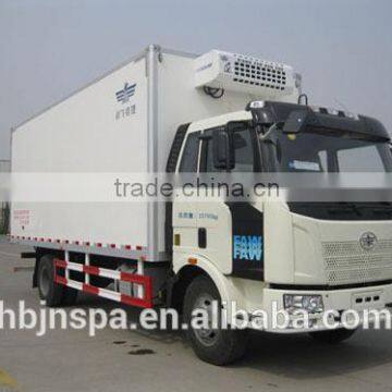 china 4*2 FAW jiefang meat refrigerated truck for sale