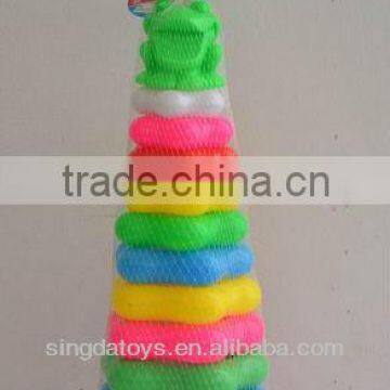 The frog plum blossom rainbow tower toys