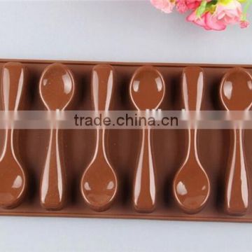 FDA&LFGB approved Spoon Shape Silicone Chocolate Cake Mold