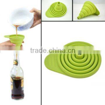 China Supplier Hot Selling silicone foldable funnel