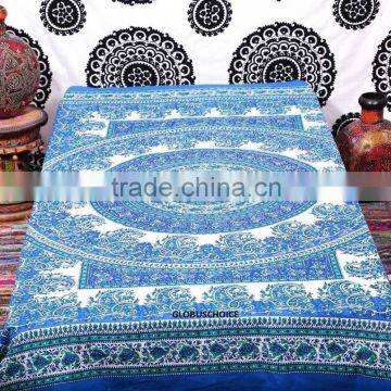 TWIN Mandala Tapestry Indian Wall Hanging Bohemian Hippie Throw Bedspread Decor