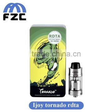 Delrin wide drip tip ijoy tornado rdta with best price, rba atomizer 2016