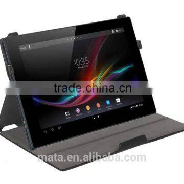 Top selling flip leather case for Sony Xperia Z4 tablet, new book style in alibaba China