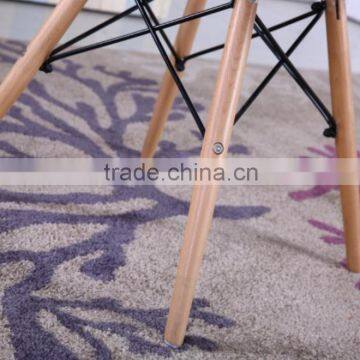 Wood Legs Side Chairs Dining Room Round Plastic Chair photo-4