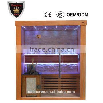 2 person white pine infrared sauna room