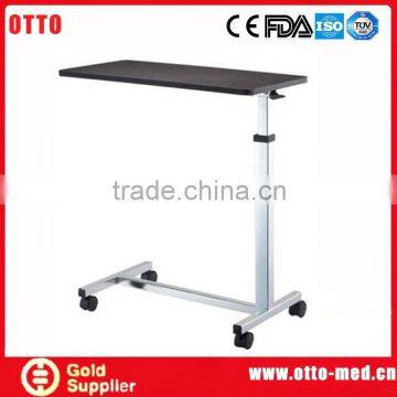 Hospital wooden overbed laptop table