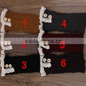 Nice girl crochet knitting lace leg warmer infant warmer boot socks