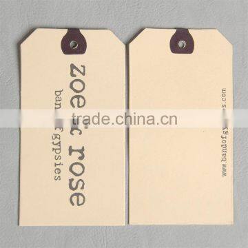 Iridescent Paper Hang Tag With Logo Silk Printing for T-shirt photo-3