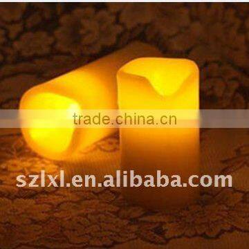 LED flamless wax candle lamp in gap shape