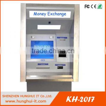 Exchange Currency Self -service Touch Screen Payment Kiosk With currency exchange machine