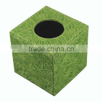 PU leather wooden tissue box and plastic tissue case/boxes for sofa and car