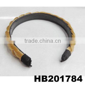 Wholesale Hair Extensions Braided Hair Plastic Headband Human Hair Wigs photo-3