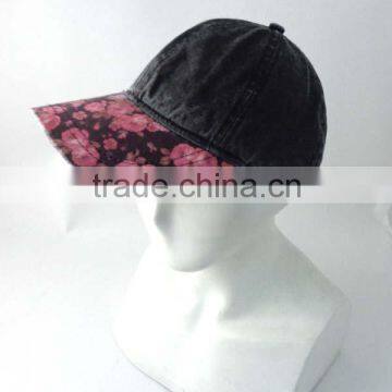 WL-0471 100% Cotton Baseball Bump Caps with Visor Floral Pattern