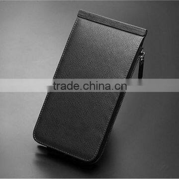 2015 new design oil painting card protector leather business card holder