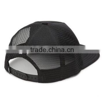 Vintage Custom Printed Snapback Trucker Cap Flat Brim Black Foam Mesh Trucker Cap