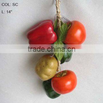 2013 New Artificial Fruits Fake Tomato 14 inch Artificial Potato And Pepper String