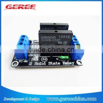 5V 2 Channel SSR Solid-State Relay high Level Trigger Perfect 240V 2A