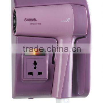 wall fixed home use high speed hair dryer, energy-saving and made with eco-friendly abs madterials