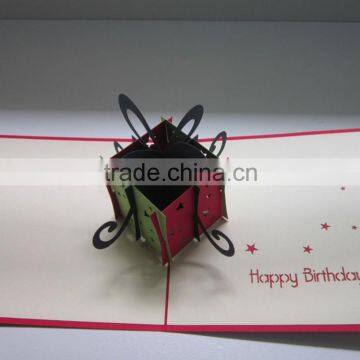 3d pop up greeting card birthday gift box