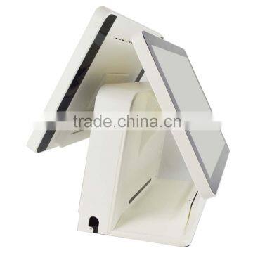 2015 New Modern Pos System Machine Touch Dual Screen Pos Systems Tablet White IZP010 photo-4