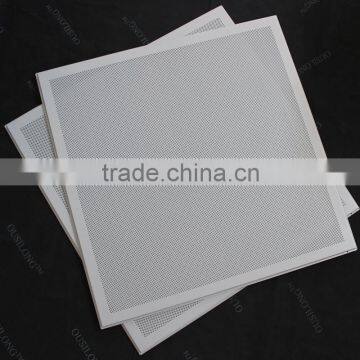 Dia1.8mm Perforated Aluminum Flase Metal Lay In Ceiling Tiles 600x600mm photo-2