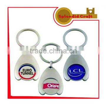 Keyring photo insert Trolley coin