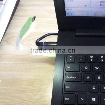 2015 wholesale 20 cm convenient touch-control led usb cable for android mobile phone