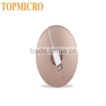 Dual purpose Portable emergency 700mAh Power Bank With Cable For iPhone
