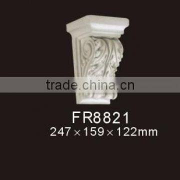 FR8821 PU Exotic Corbels / Building Decoration material/ White European PU Exotic Corbels