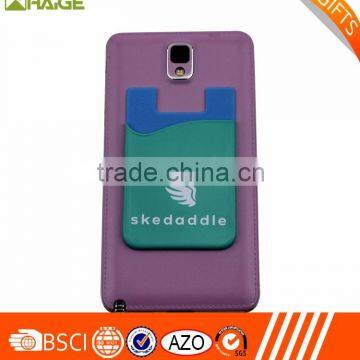 China Factory direct silicone cell phone wallet with 3m sticker                        
                                                Quality Choice